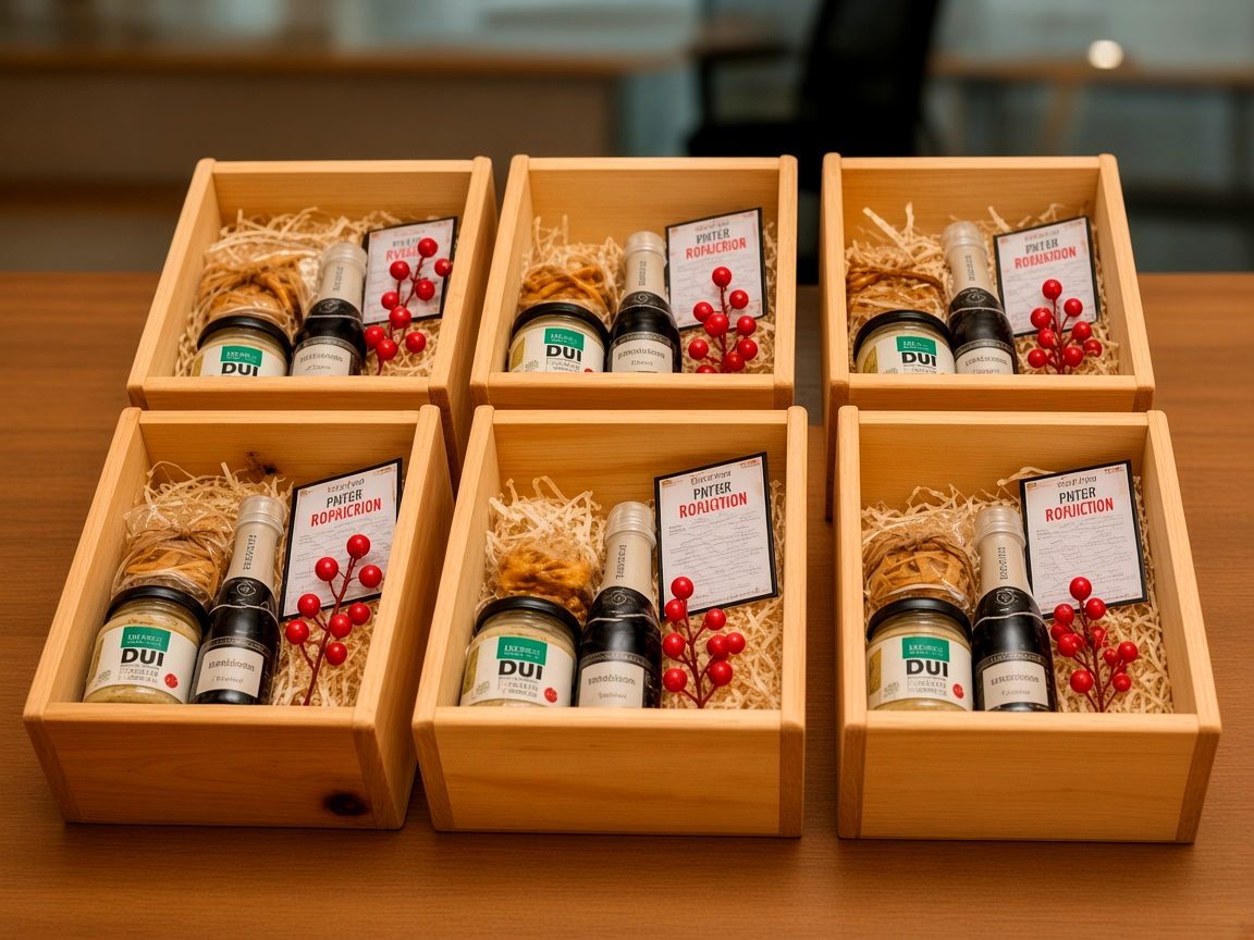 Set de regalos empresariales en caja negra